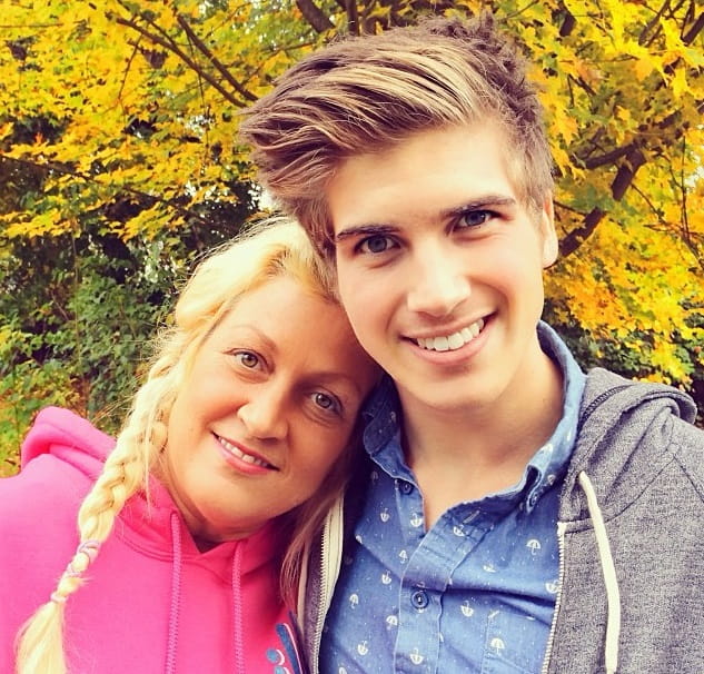 Joey Graceffa with his Mother