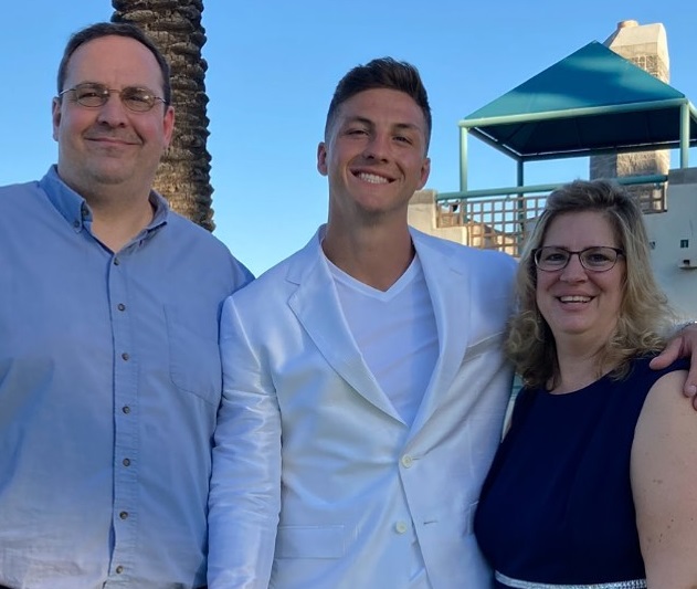 Josh Brueckner with his Parents