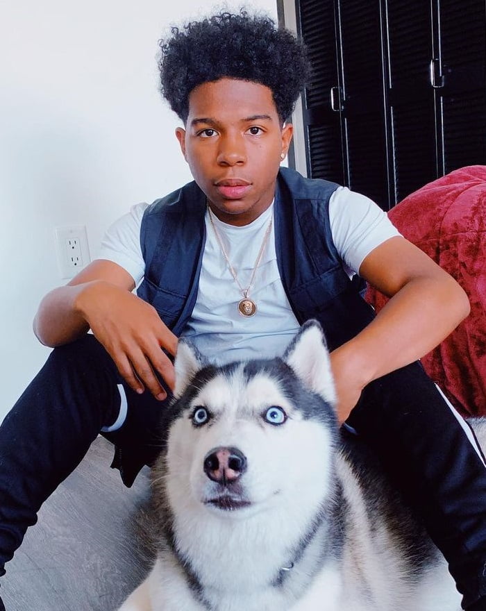Deshae Frost with his Pet