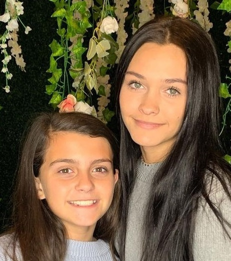 Emma Marie with her Sister
