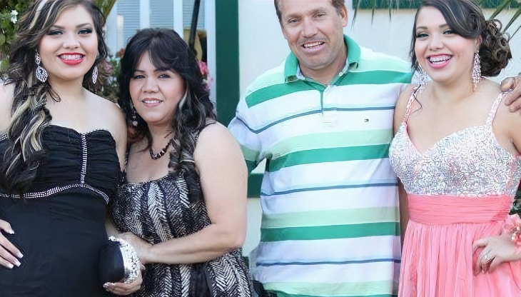 Karina Garcia with her Family