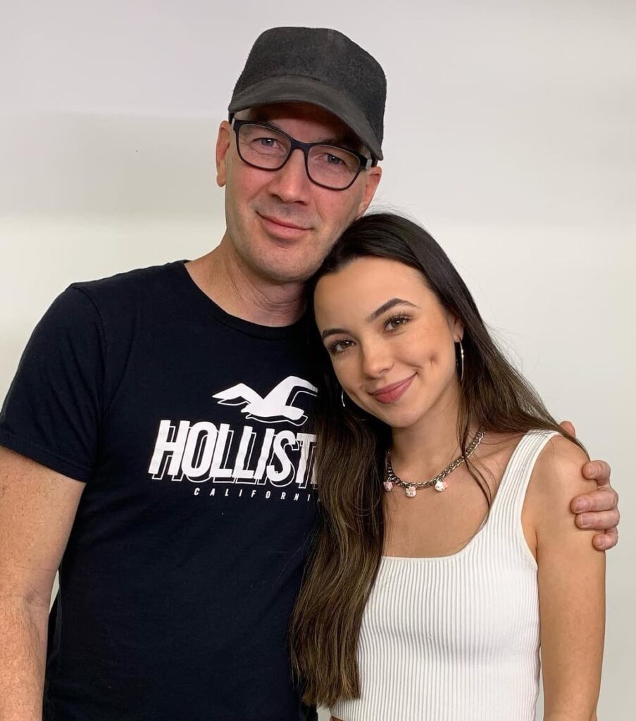 Vanessa Merrell with her Father