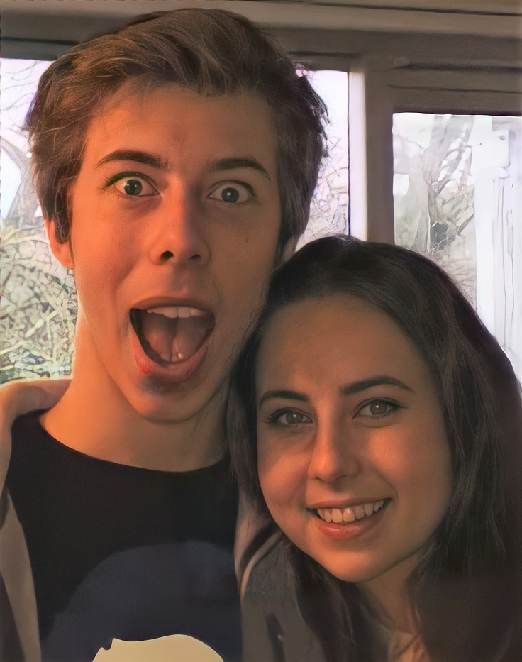 Calfreezy with his Sister